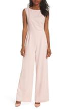 Women's Vince Camuto Bateau Neck Crepe Jumpsuit - Pink