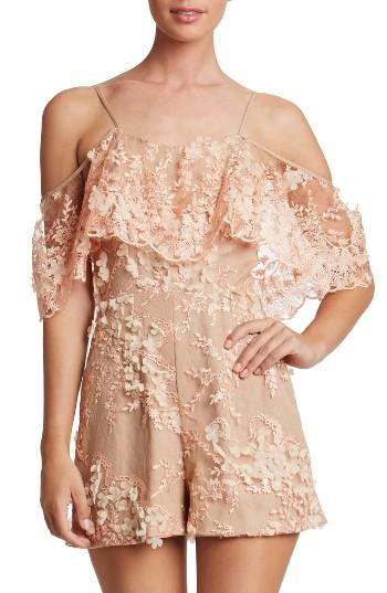 Women's Dress The Population Francesca Romper - Beige