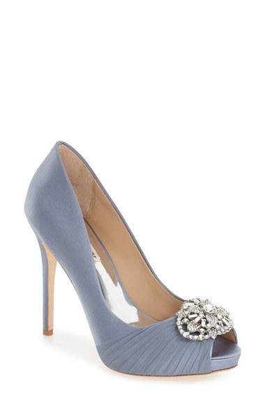 Women's Badgley Mischka 'desi' Peep Toe Platform Pump