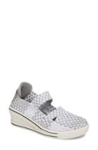 Women's Bernie Mev. Frontier Woven Mary Jane Wedge Us / 36eu - White