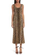 Women's Fuzzi Leopard Print Tulle Maxi Dress
