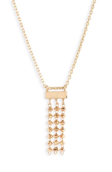 Women's Poppy Finch Shimmer Baby Tassel Necklace