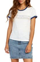 Women's Rvca Double Vision Tee - Ivory