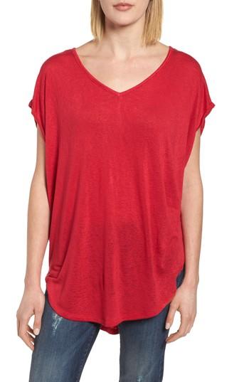 Women's Caslon Short Sleeve Tunic Tee - Red