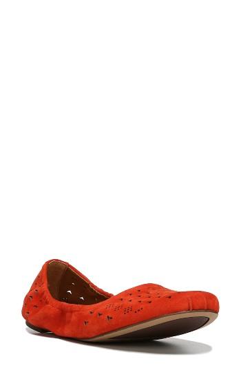 Women's Sarto By Franco Sarto Brewer Perforated Ballet Flat M - Orange