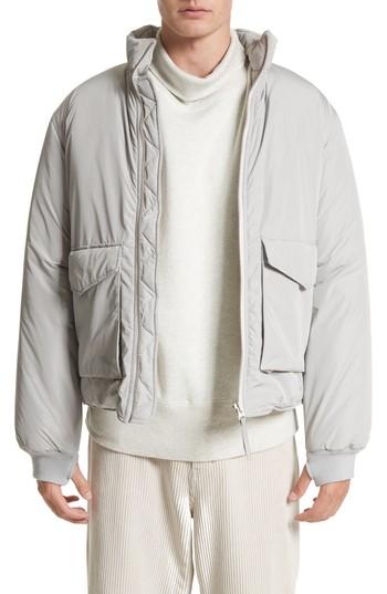 Men's Our Legacy Puffer Funnel Jacket Eu - Metallic