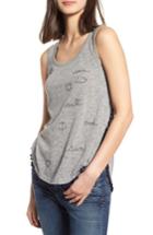 Women's Sundry Sea You There Tank - Grey