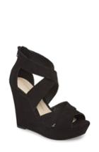 Women's Chinese Laundry Milani Platform Wedge Sandal M - Black