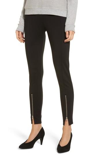 Women's Bp. High-waist Ankle Zip Leggings, Size - Black