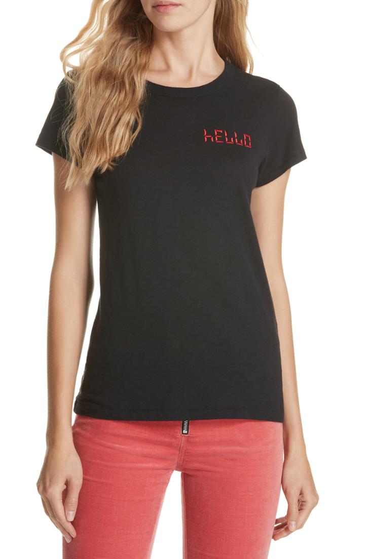 Women's Rag & Bone/jean Hello Tee - Black