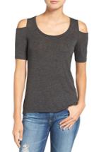 Women's Splendid Cold Shoulder Top - Grey