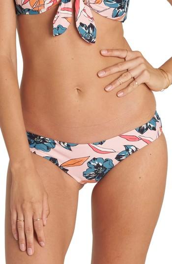 Women's Billabong Coastal Luv Hawaii Lo Cheeky Bikini Bottoms - Pink