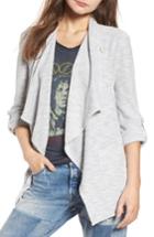 Women's Bb Dakota Kris Drape Front Knit Jacket - Beige