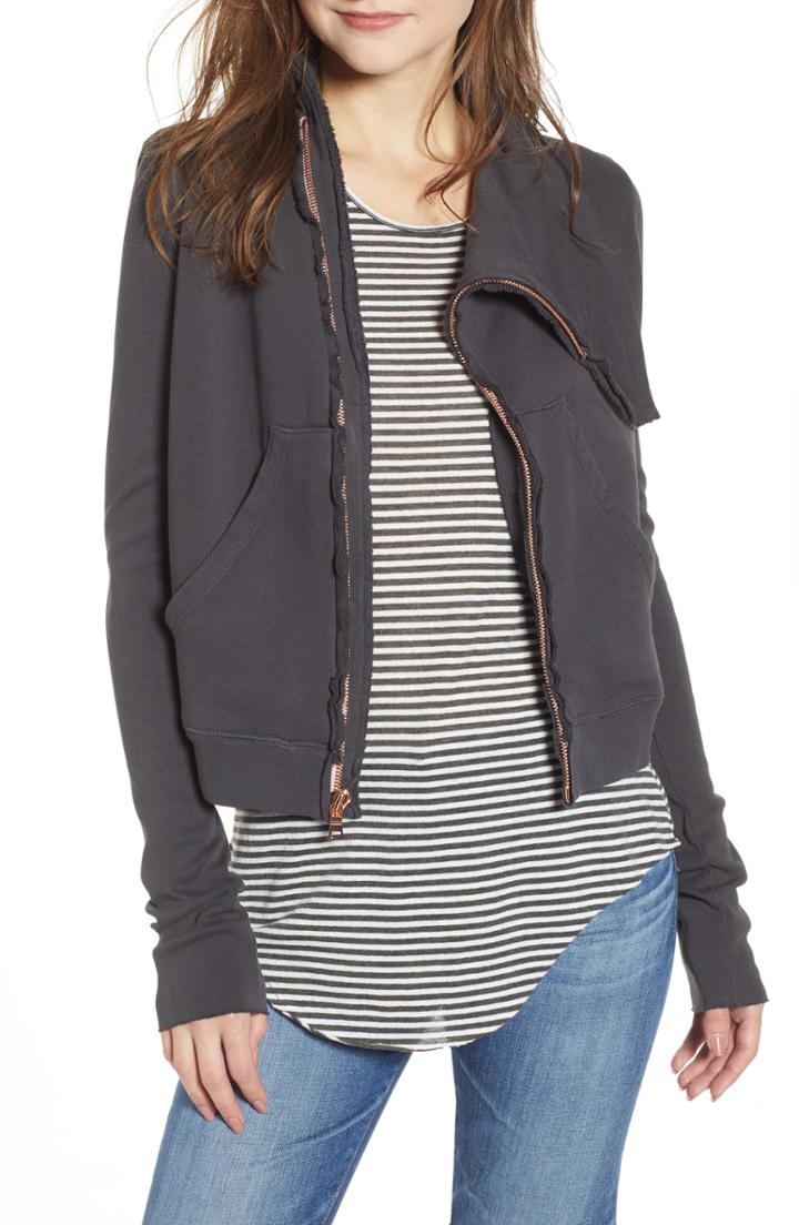 Women's Frank & Eileen Tee Lab Asymmetrical Jacket - Grey