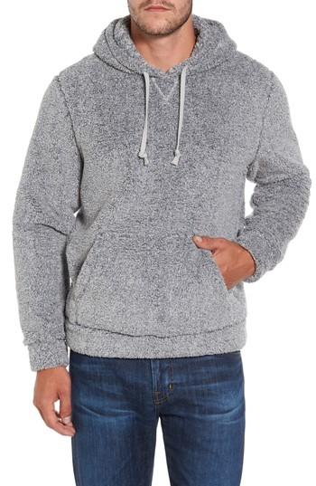 Men's Nordstrom Men's Shop Polar Fleece Hoodie, Size - Black