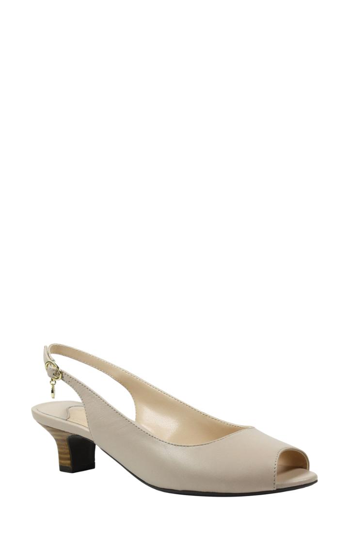 Women's J. Renee Aldene Slingback Sandal .5 B - Beige