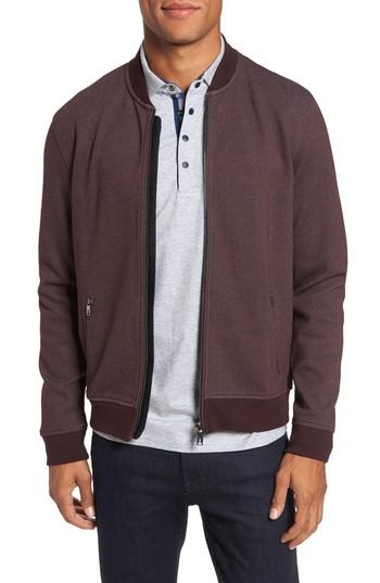 Men's Ted Baker London Fowler Jersey Bomber Jacket (m) - Red