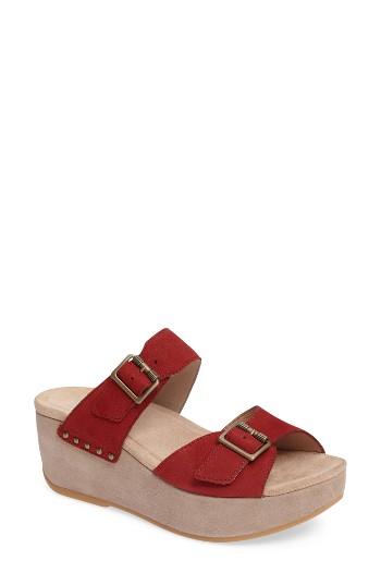 Women's Dansko Selma Platform Sandal .5-8us / 38eu M - Red