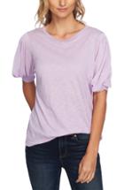 Women's Cece Puffed Sleeve Tee, Size - Purple