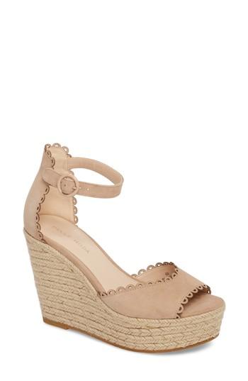 Women's Pelle Moda Raine Platform Espadrille Sandal M - Beige