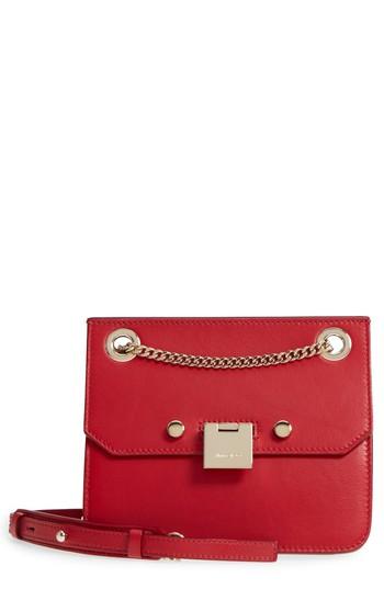 Jimmy Choo Rebel Mini Colorblock Leather Crossbody Bag - Red