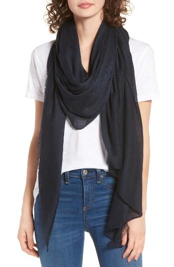 Women's Rag & Bone 'buckley' Scarf, Size - Blue