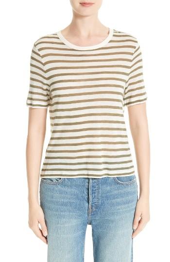 Women's T By Alexander Wang Stripe Tee - Ivory