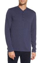 Men's Slate & Stone Long Sleeve Henley T-shirt, Size - Blue