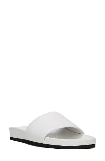 Women's Vince Gavin Slide Sandal M - White