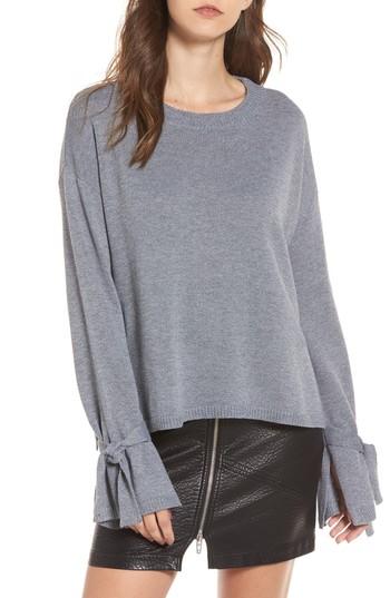 Women's Astr The Label Tie Sleeve Sweater