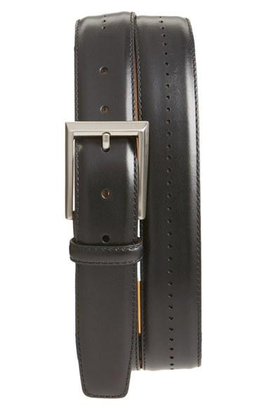 Men's Magnanni 'catalux' Leather Belt - Black