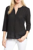 Women's Eileen Fisher Check Textured Blouse