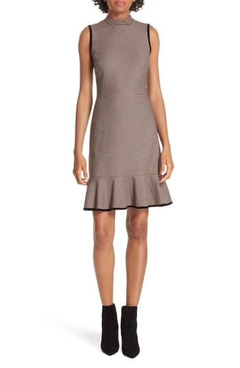 Women's Rebecca Taylor Houndstooth Sheath Dress - Brown