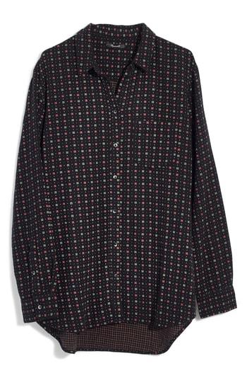 Women's Madewell Oversize Ex-boyfriend Shirt, Size - Pink