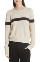 Women's Acne Studios Vertical Stripe Wool Sweater - Green