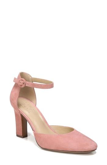 Women's Naturalizer Gianna Ankle Strap Pump .5 M - Pink