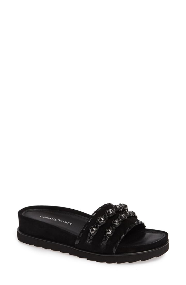Women's Donald Pliner Carlie Slide Sandal M - Black