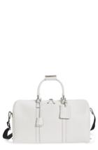 Serapian Milano Small Evolution Leather Duffel Bag - White