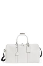 Serapian Milano Small Evolution Leather Duffel Bag - White