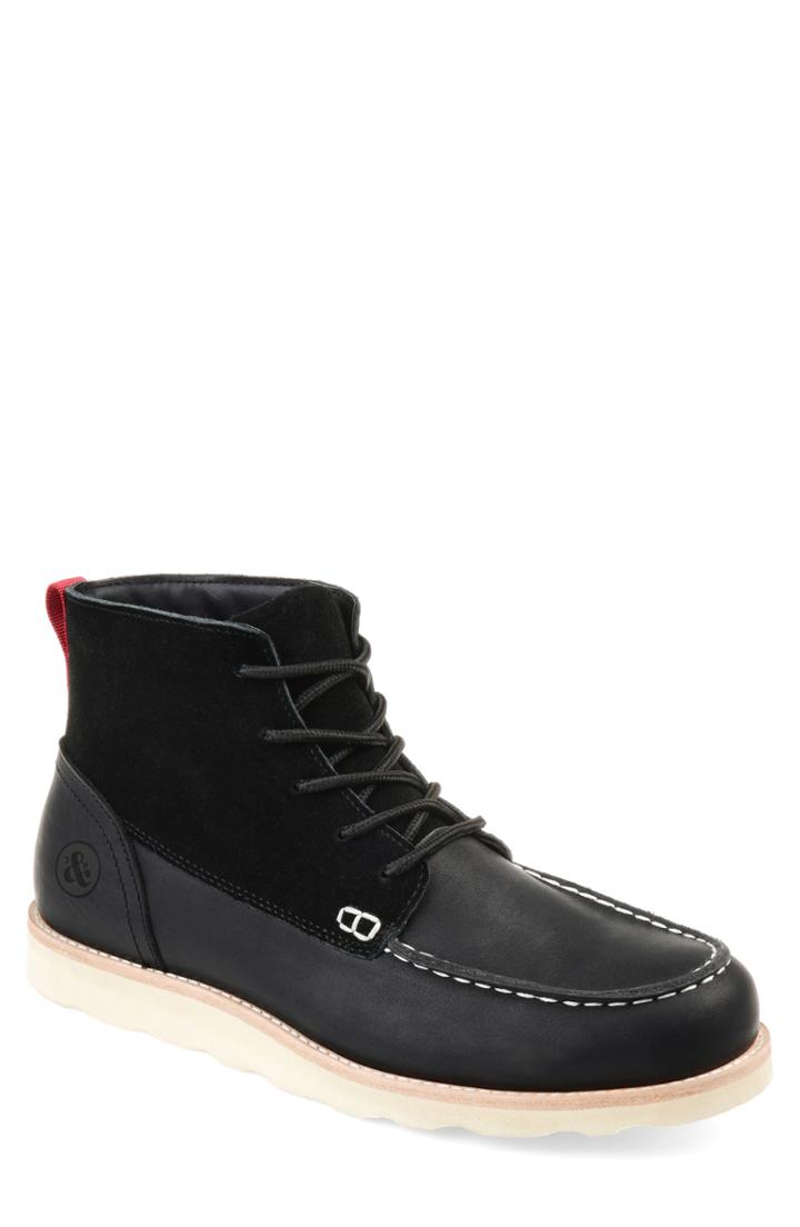 Men's Thomas & Vine Spartan Moc Toe Boot M - Black