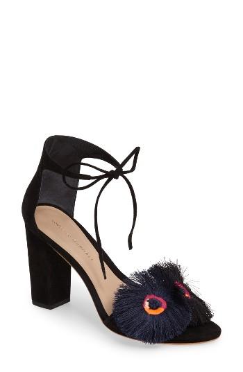 Women's Loeffler Randall Virginia Ankle Tie Sandal M - Black