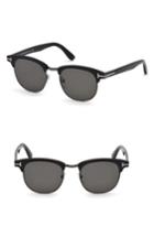 Men's Tom Ford Laurent 51mm Polarized Sunglasses - Matte Black / Smoke