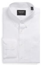 Men's Nordstrom Men's Shop Classic Fit Non-iron Solid Dress Shirt - 33 - White