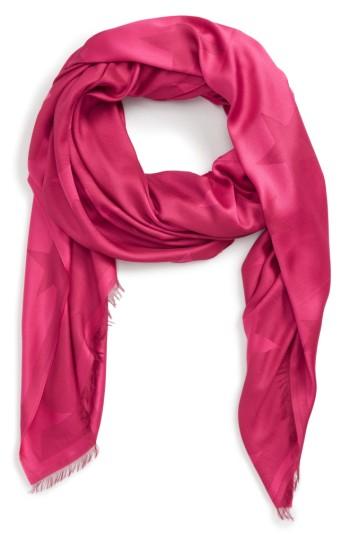 Women's Stella Mccartney Star Jacquard Scarf, Size - Pink