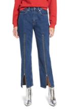 Women's Tommy Jeans 1990 Zip Front High Waist Straight Leg Jeans X 32 - Blue