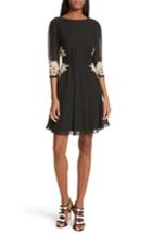 Women's Ted Baker London Gaenor Embroidered Fit & Flare Dress