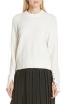 Women's 3.1 Phillip Lim Inset Shoulder High/low Pullover - White