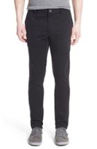 Men's Rvca 'stapler' Skinny Fit Twill Pants - Black