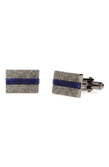 Men's Lanvin Sodalite Bar Cuff Links