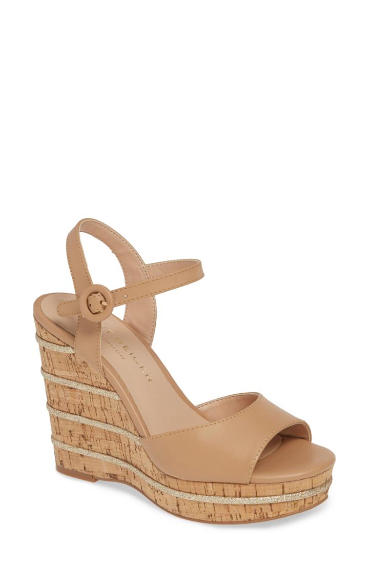 Women's Kurt Geiger London Ally Wedge Platform Sandal M - Beige